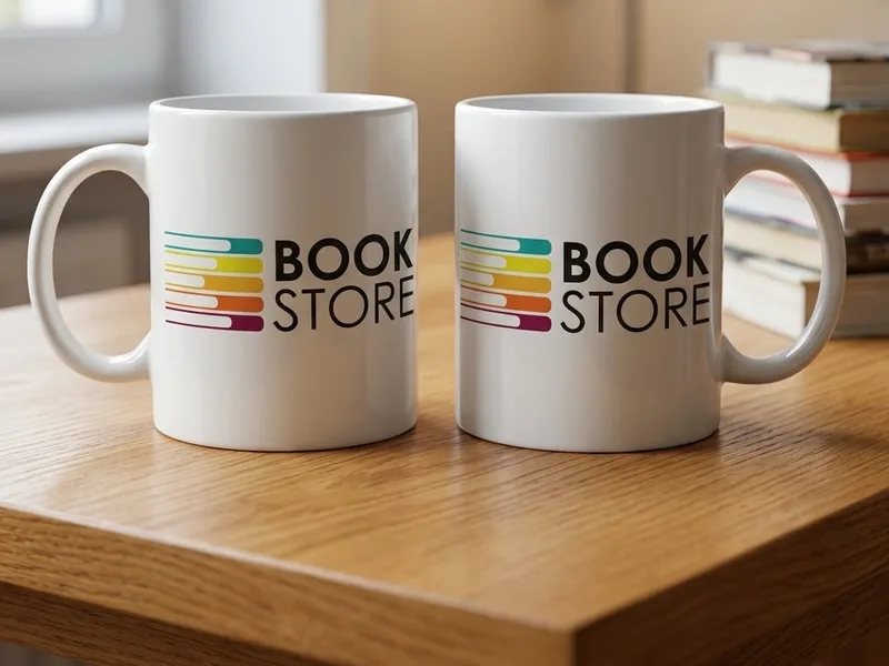 Tazas blancas personalizadas con logotipo a color