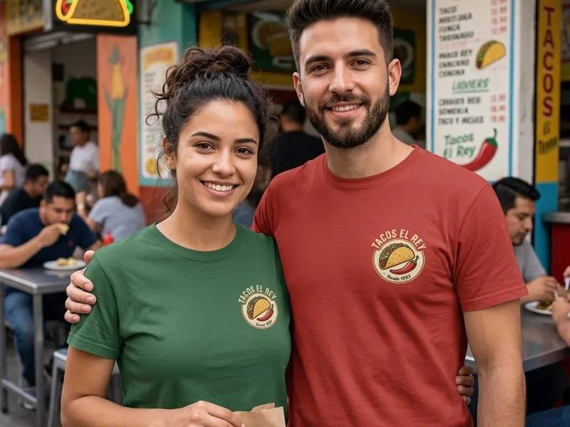 Staff con playeras personalizadas de un negocio