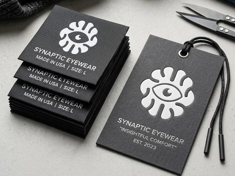 Etiquetas y tags impresos con logotipo