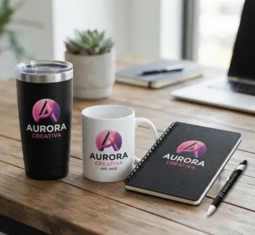Termo, taza y libreta personalizados