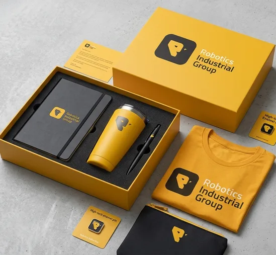 Kit de bienvenida con artículos personalizados