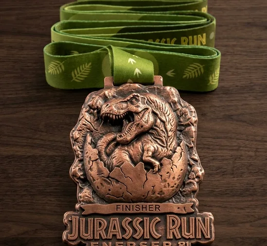 Medalla de carrera con listón sublimado